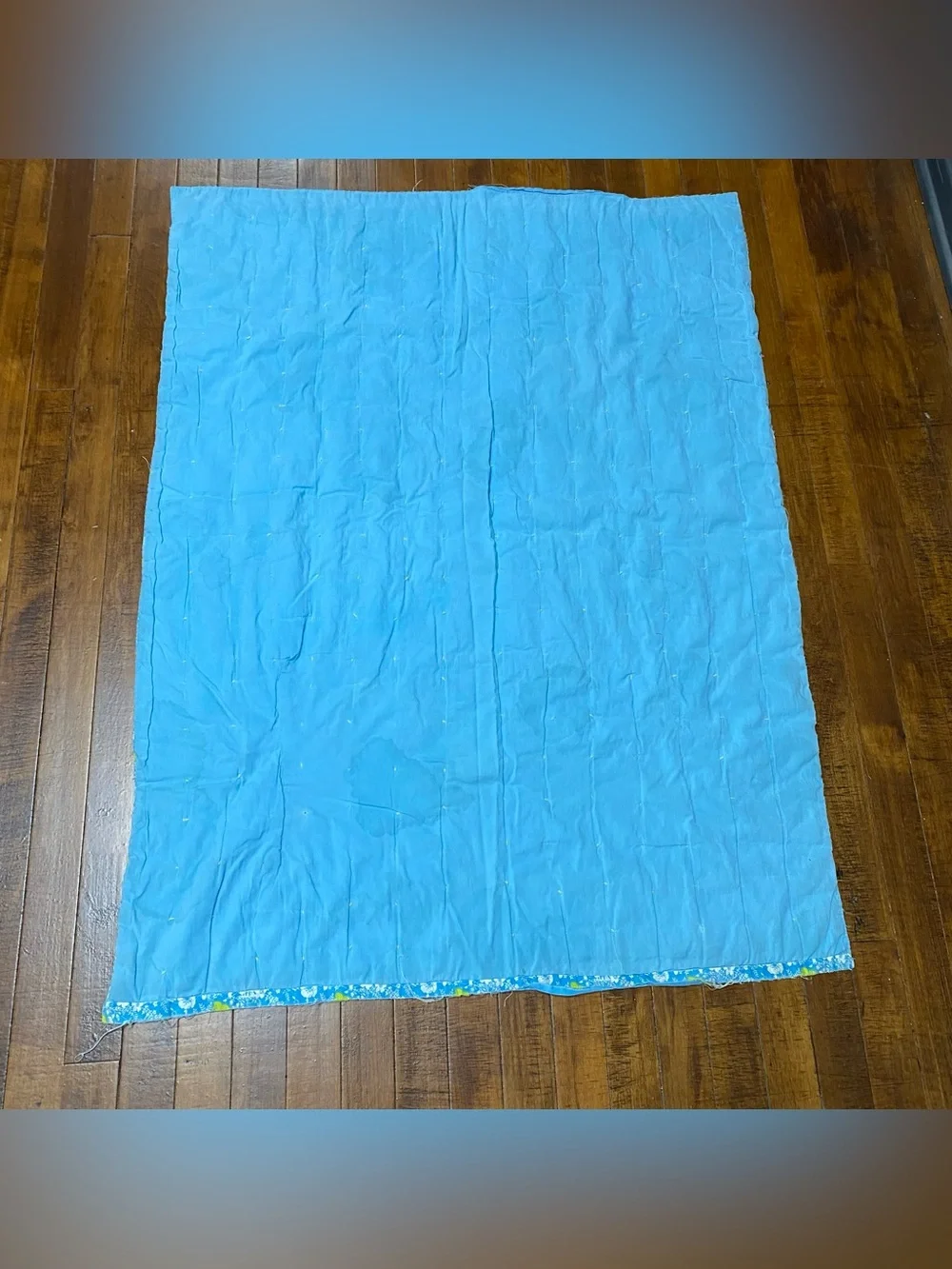 Vintage Ohio Star Patchwork Baby Crib Tie Quilt 32” x 44”